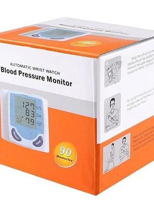 Цифровий автоматичний тонометр blood pressure monitor для вимірювання артеріального тиску та пульсу3 фото