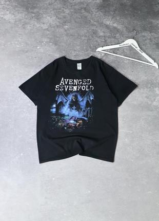 Вінтажний мерч гурту avanged sevenfold. american vintage merch rock metal slayer slipknot metallica mayhem burzum cradle of filth y2k кладовище