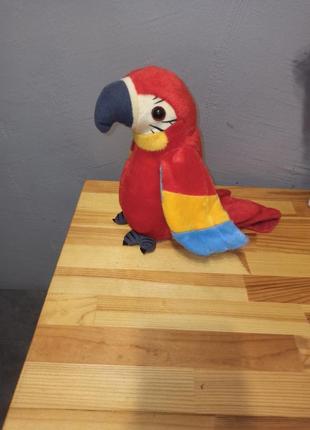 Детская плюшевая игрушка попугая повторушка1 фото