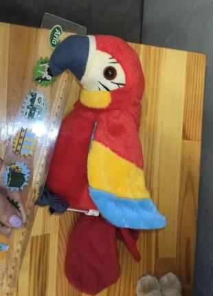 Детская плюшевая игрушка попугая повторушка2 фото
