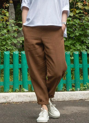 Классные льняные брюки-бойфренды от украинского бренда zosya yanishevska 1399 грн2 фото