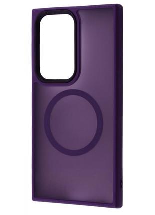 Чохол wave matte insane case with magnetic ring samsung galaxy s24 ultra deep purple