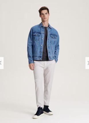 Мужская джинсовка голубая джинсовая куртка3 фото
