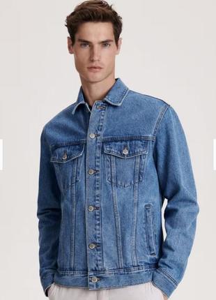Мужская джинсовка голубая джинсовая куртка2 фото