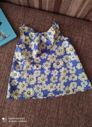 Блуза в цветочний принт для девочки 2 года