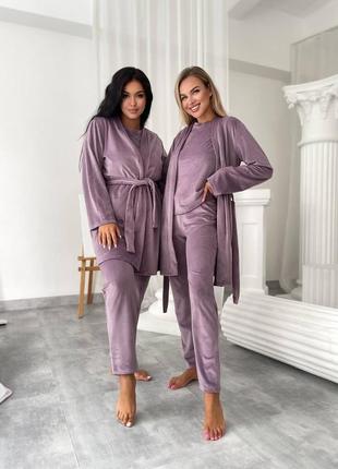 Домашній комплект трійка - піжама