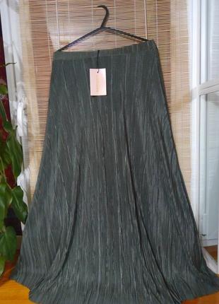 Легкая юбка гофре миди (макси)1 фото