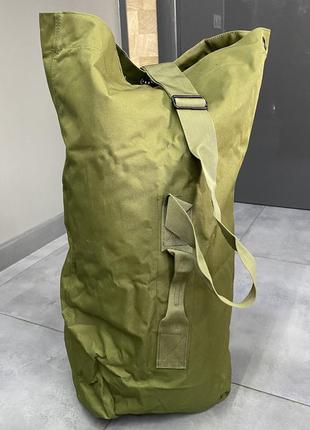 Баул армейский 110 л, оксфорд 600d, с плечевым шлейфом, цвет олива, yakeda tl-959, армейский вещмешок2 фото