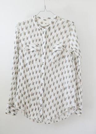 Блуза в принт датского бренда  julie fagerholt