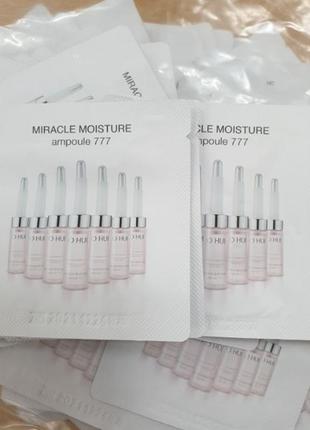 Увлажняющая ампульная сыворотка с керамидами o hui miracle moisture ampoule 777, корея3 фото