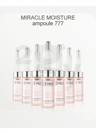 Увлажняющая ампульная сыворотка с керамидами o hui miracle moisture ampoule 777, корея1 фото