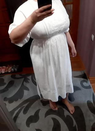 Платье льняное от зара