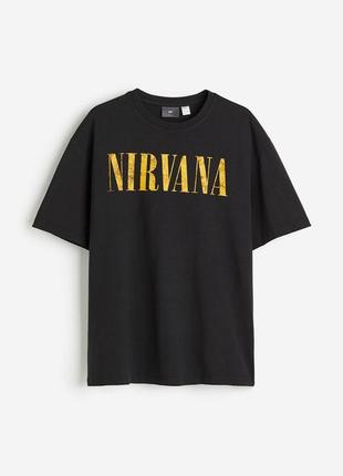 Оверсайз футболка nirvana h&amp;m 0920624058