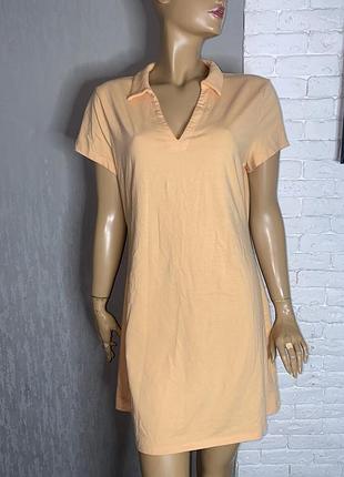 Трикотажное платье с воротничком платье so, xxl