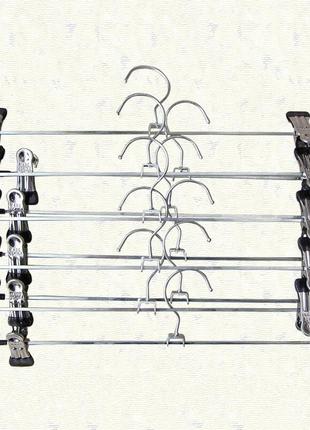 Вешалка для брюк и юбок с зажимами 40 см - 10 шт