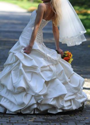 Весільне плаття сукня шампань1 фото
