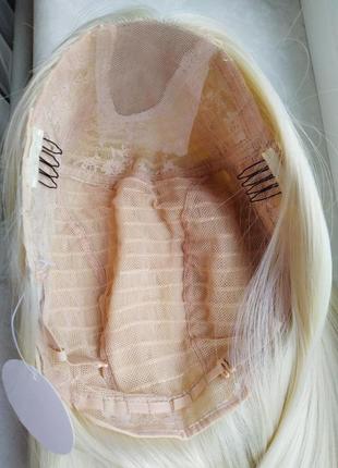 Парик блондинки на сетке длинный ровный2 фото
