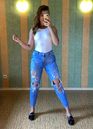 Джинсы mom zara