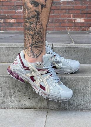 Кроссовки asics gel-kahana 8 grey burgundy4 фото