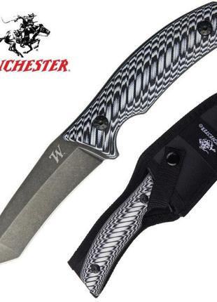 Нож winchester micarta fixed blade tanto knife blade grippy sculpted handle edc