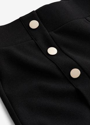 Класичні штани розмір xs h&m трикотажні прямі з ґудзиками3 фото