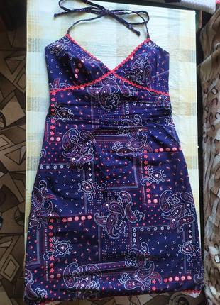 Оригинальное платье сарафан р.s-m