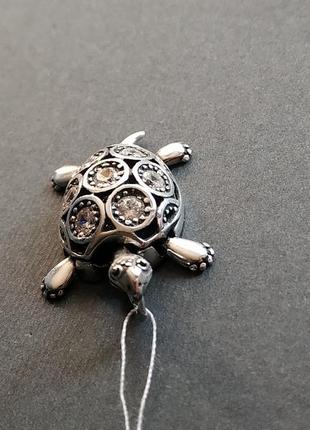 Підвіска черепаха, срібна3 фото