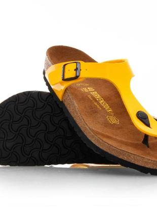 Шлепанцы birkenstock gizeh yellow 36 lady (размер eu36(на стопу до 230 мм)),