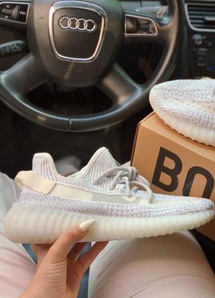 Adidas yeezy boost 350 v2 full white2 фото