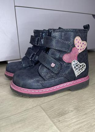 Кожаные ботинки для девочки lasocki