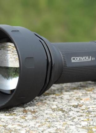 Лінзовий ліхтар convoy z1/zoom/luminus sst40, 1x21700/18650 (2000 люмен)