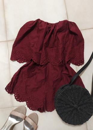 Ромпер h&m 💖💖💖марсала бордо