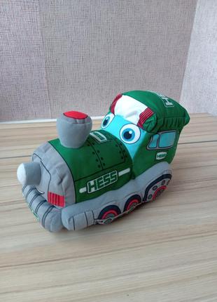 Мягкая игрушка поезд hess choo-choo train plush.