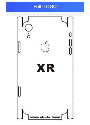 Гідрогелева матова захисна плівка на задню панель full-logo iphone xr