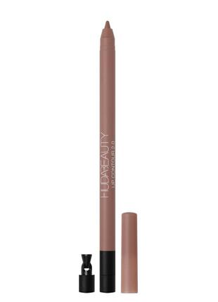Олівець для губ huda beauty lip contour 2.0 automatic matte відтінок honey beige