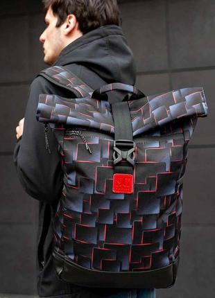 Рюкзак роллтоп travel bag магма чорний rktb07073