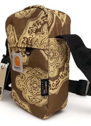 Сумка через плечо carhartt 21×15 коричневый2 фото