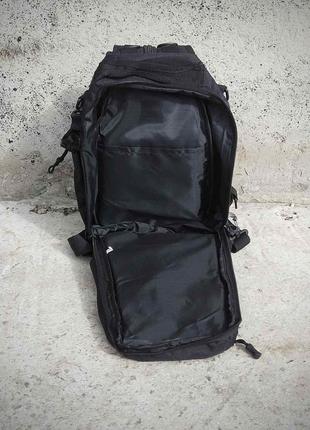 Черная тактическая сумка-рюкзак, борсетка армейская.5 фото