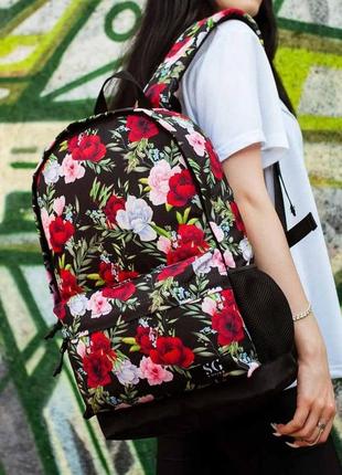 Рюкзак town style квіти червоні rkts04087
