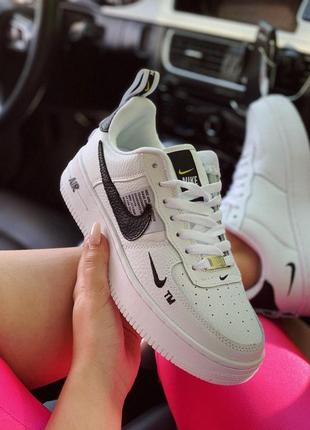 Кроссовки женские nike air force 1 low tm white/black