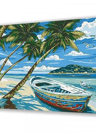 Картина за номерами пляж artcraft відпочинок мрії 40x50 см (10583-ac)