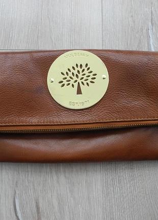 Сумка жіноча сумочка клатч mulberry р. 27*28 ( 100% шкіра )
