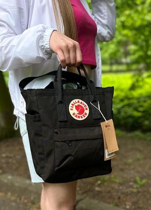 Чорна жіноча сумка-рюкзак шоппер kanken bag, канкен. 8 l7 фото