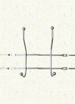 Вішалка настінна металева - 4 гачки1 фото