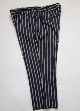 Мегаклассные модні штани принт смуги великого розміру tu9 фото