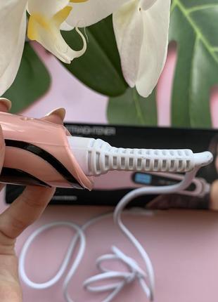 🛍нова гребінець-праска/рожева гребінець-випрямляч/fast hair straightener hqt906🛍2 фото