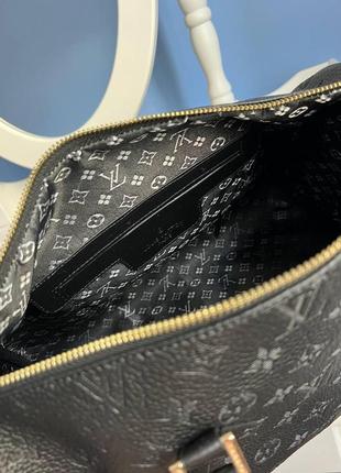 Женская сумка луи витон черная сумочка louis vuitton speedy 30 black большая модная сумка3 фото