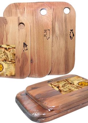 Набір з трьох дерев'яних обробних дощок maysternya2 фото