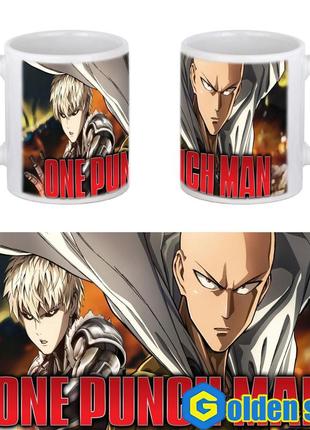 Аніме чашка "one punch man" (ванпанчмен)