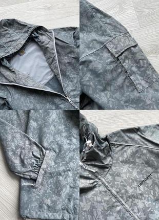 Оригинальная куртка carhartt wip stratus tie dye jacket grey4 фото